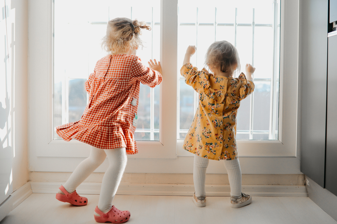 Kids dancing at home
